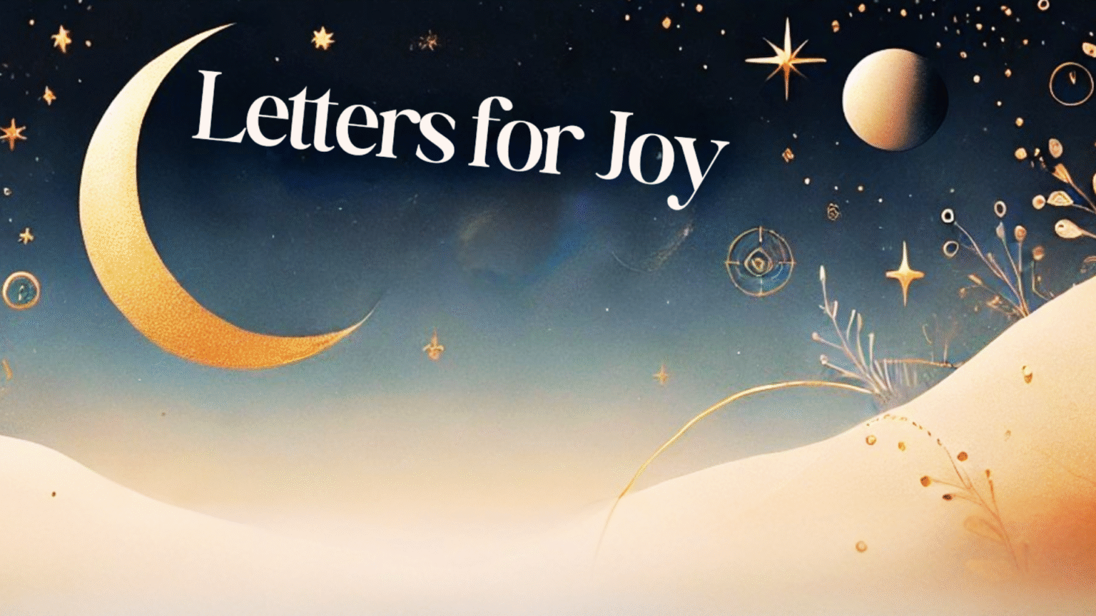 Letters For Joy Banner